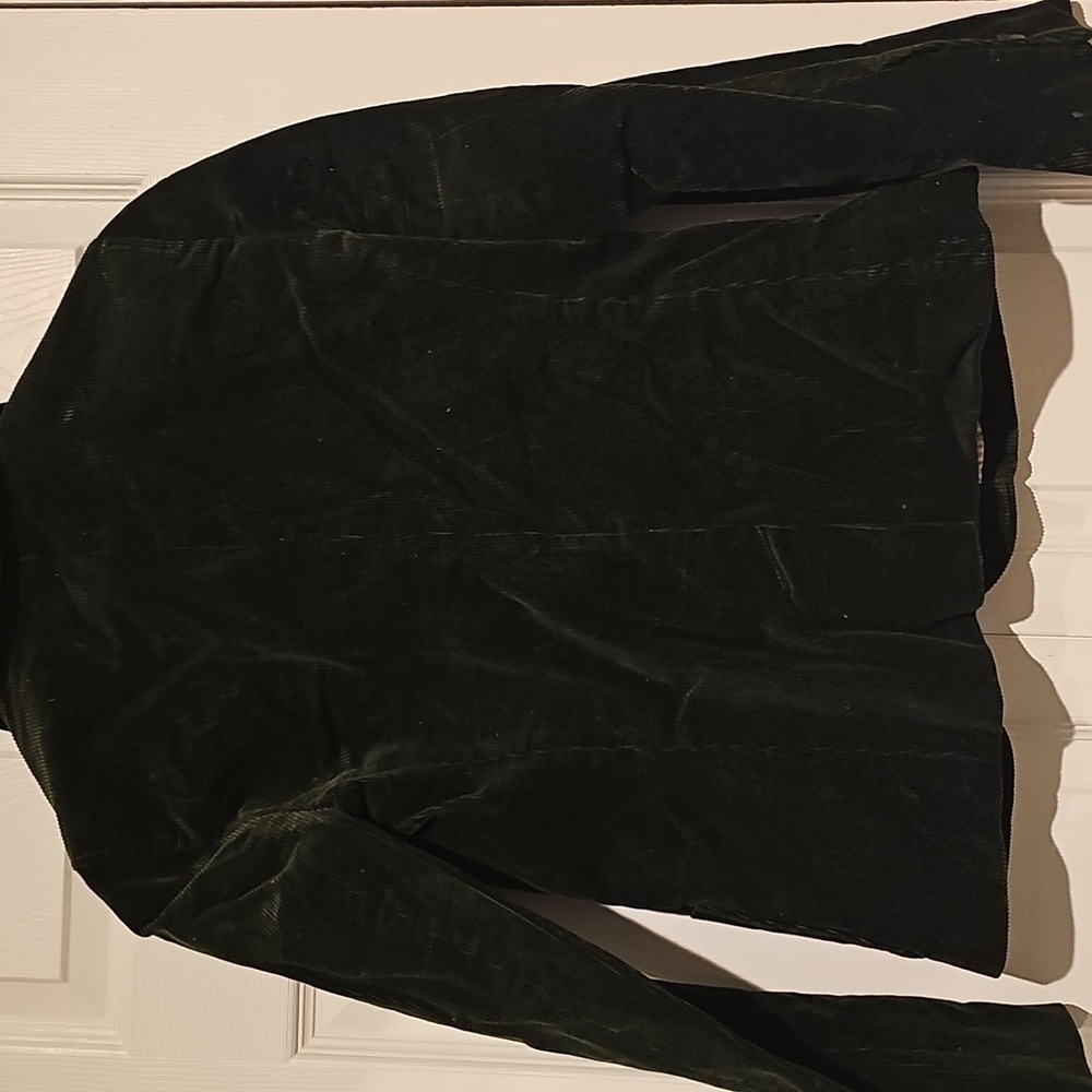 GAP Dark Green Corduroy Blazer β Size 2 - Picture 3 of 5